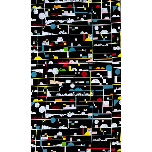 African Print Fabric/ Ankara - Black, Blue, Red, Yellow, Green, Brown 'Creative Director', YARD or WHOLESALE
