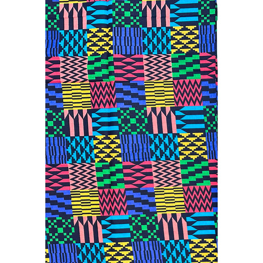 African Print Fabric/ Ankara - Multicolored 'Everybody Owes Her A Favor', YARD or WHOLESALE