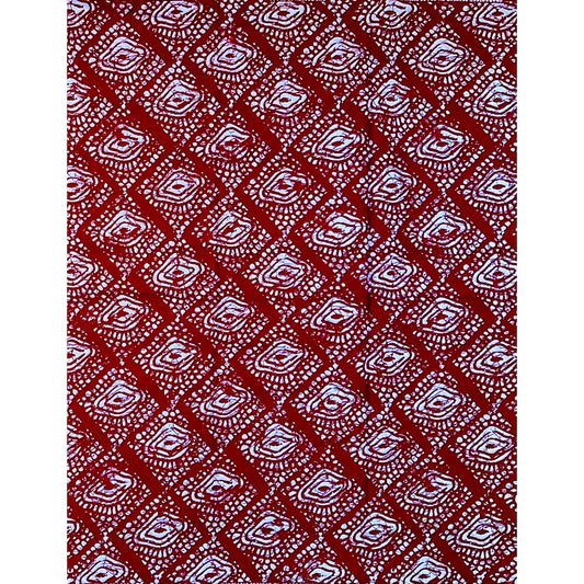 African Print Fabric/ Ankara - Dark Red 'Eyes Do Not Lie' Design, YARD or WHOLESALE