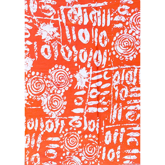 African Print Fabric/ Ankara - Shades of Orange 'Fire Mother Energy', Per Yard or Wholesale