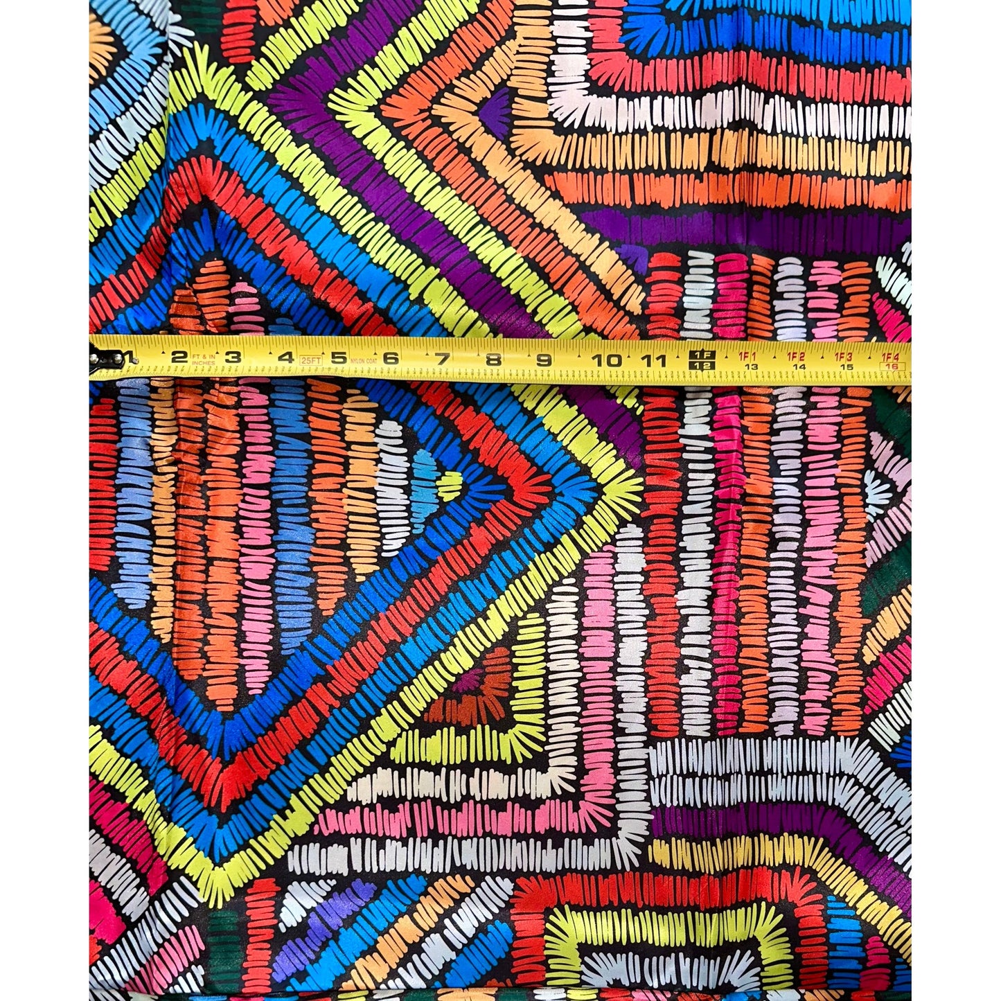 African Print, Satin Fabric- Rainbow "Kissi", Per Yard or Wholesale