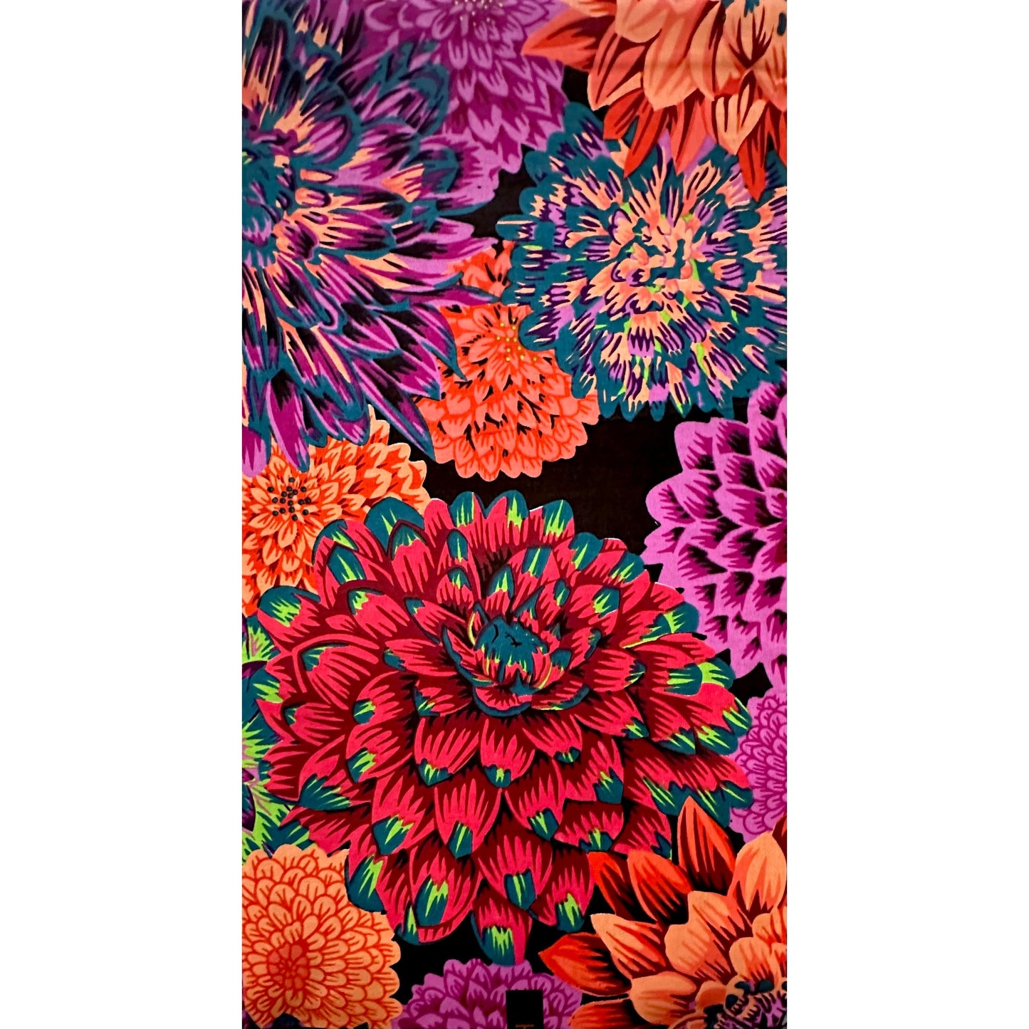 African Print Fabric/Ankara - Purple, Pink, Red, Teal 'Flowa Too Loud', YARD or WHOLESALE