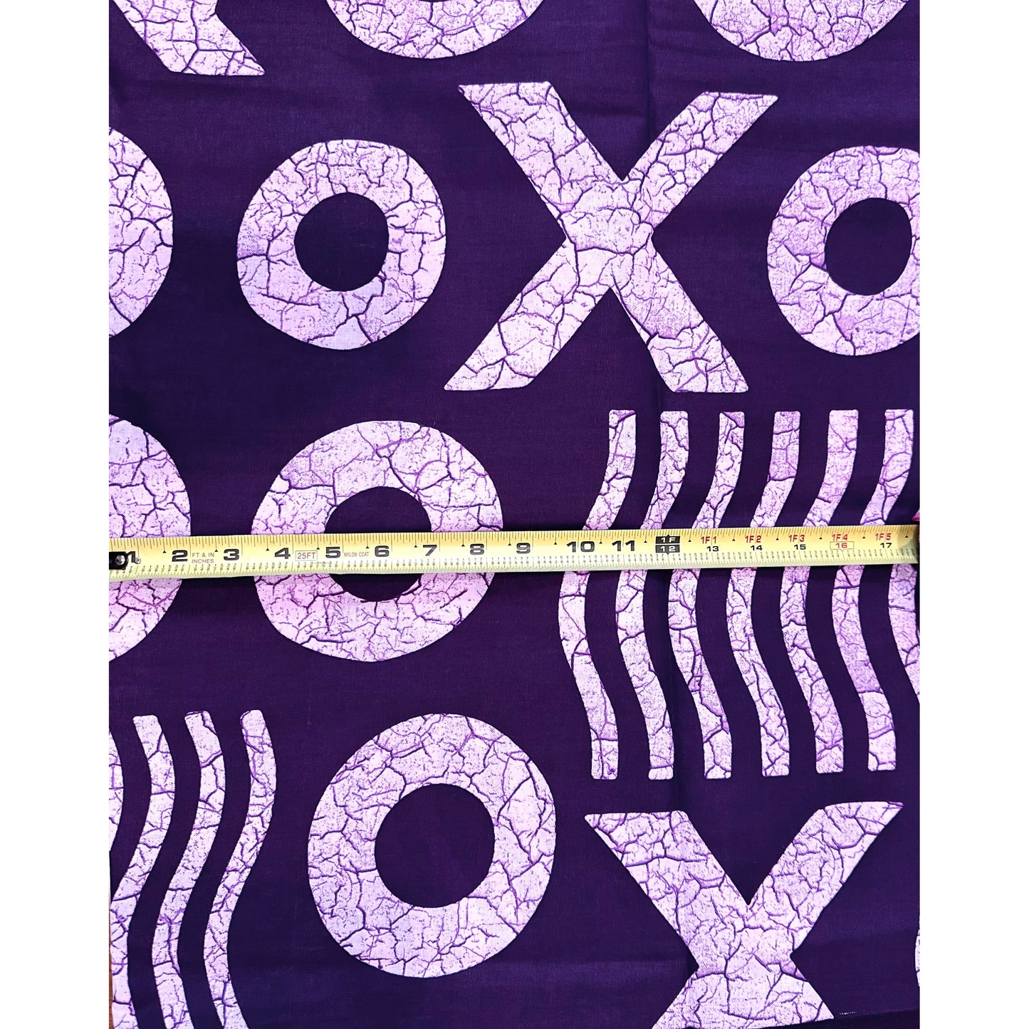African Print Fabric/ Ankara - Shades of Purple ‘Power Has A Pattern', Yard or Wholesale