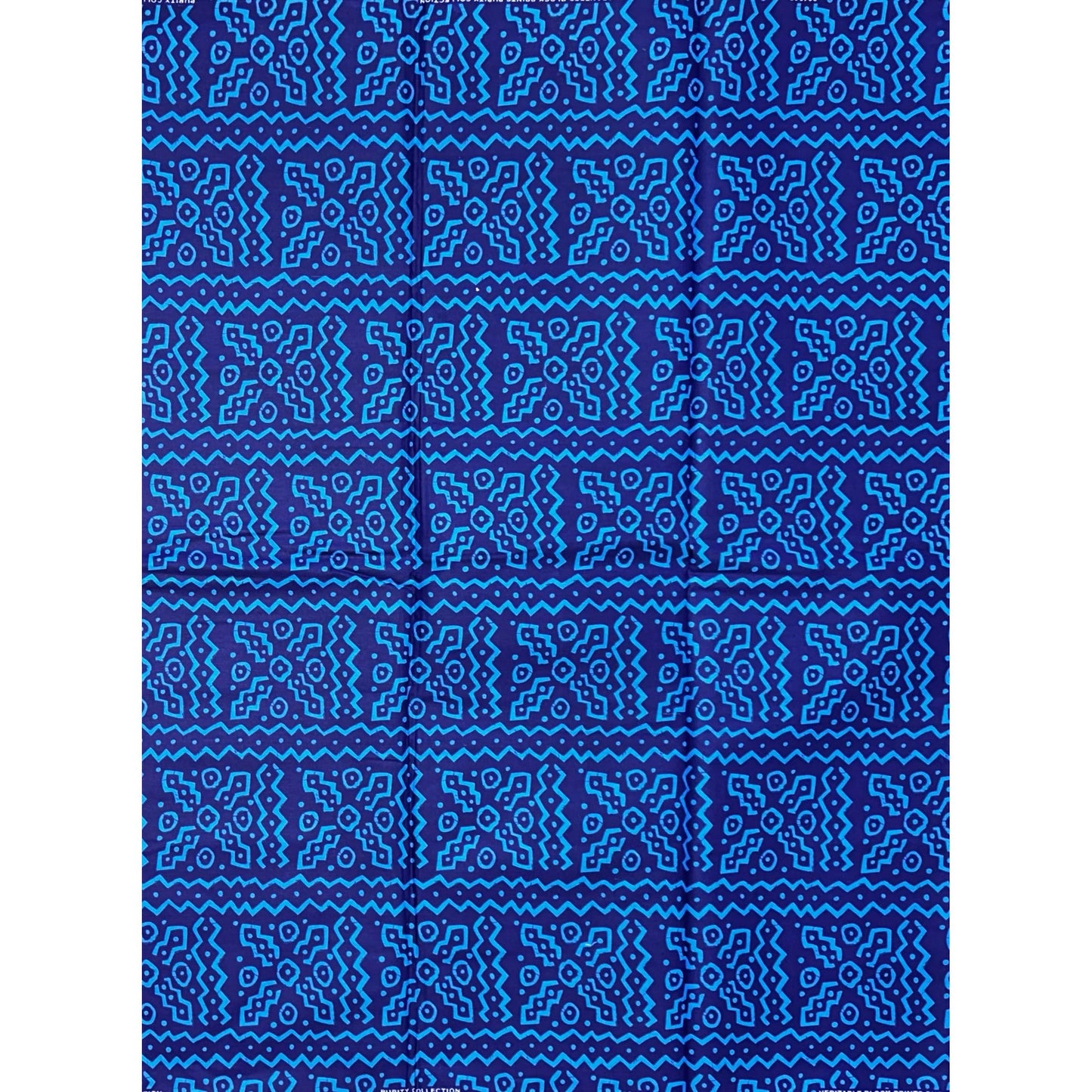 African Print Fabric/ Ankara - Shades of Blue, ‘Adaho Luxe' YARD or WHOLESALE