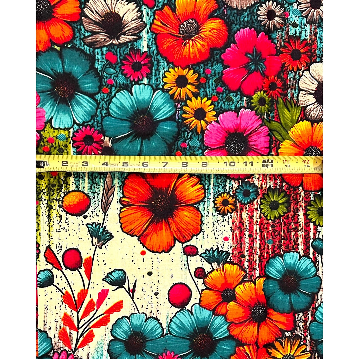 African Print Fabric/ Ankara - Multicolored 'Garden of Many Suns' Design, Yard or Wholesale