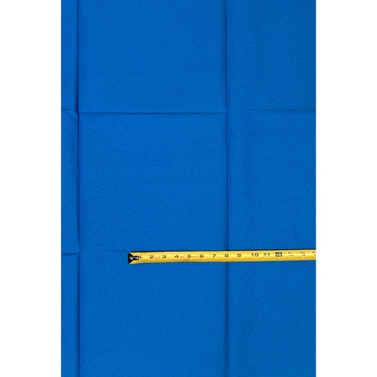 African Print Fabric/ Ankara - Solid Blue, 1 YARD