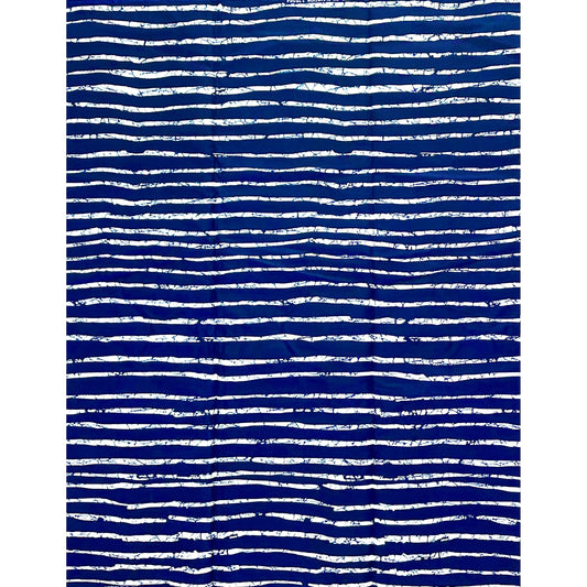 African Print Fabric/ Ankara - Blue, White 'Olu Blue', Per Yard or Wholesale