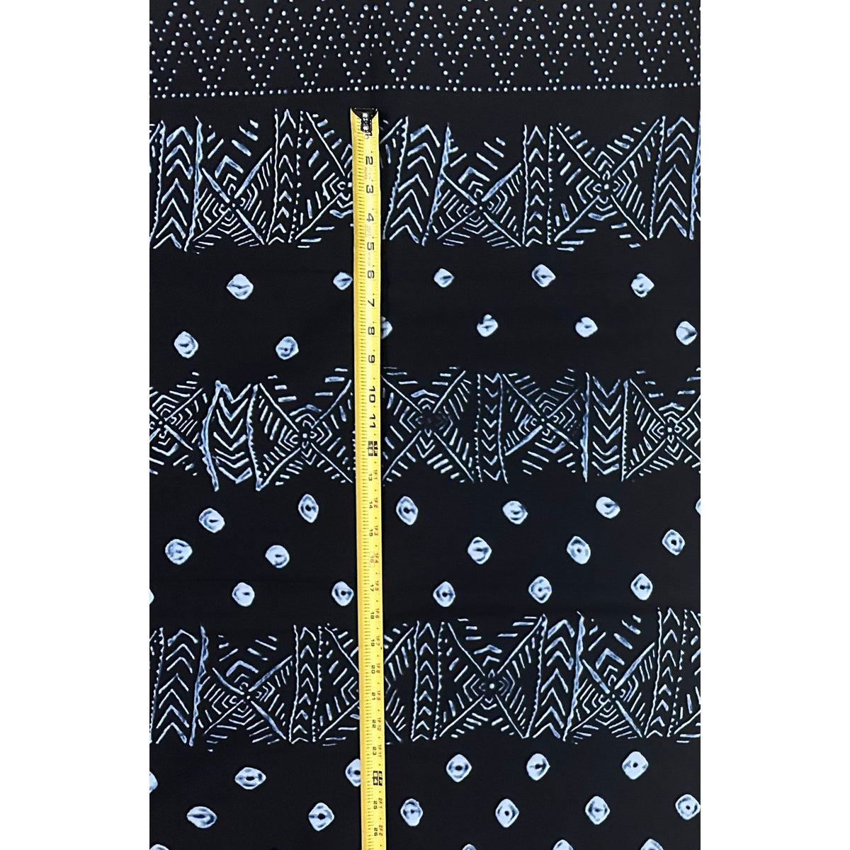 African Print Fabric/ Ankara - Black, Indigo “Dogon Night', Yard or Wholesale