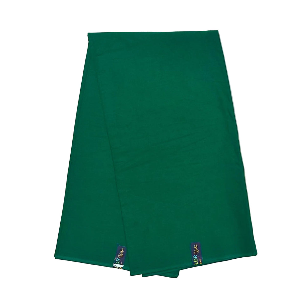 African Print Fabric/ Ankara - Solid Emerald Green, Per Yard or Wholesale