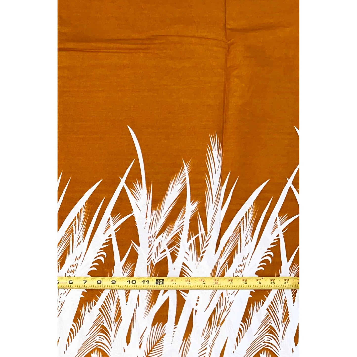 African Print Fabric/ Ankara - Sienna, White "Oriri Rise", YARD or WHOLESALE