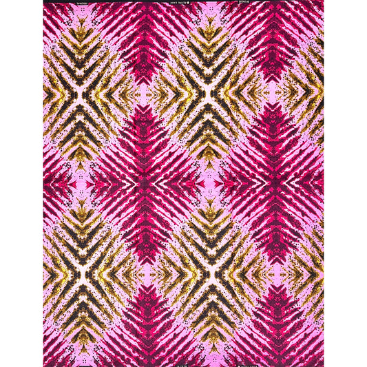 African Print Fabric/ Ankara - Pink, Fuchsia, Burgundy, Brown 'Better Together' Design, YARD or WHOLESALE