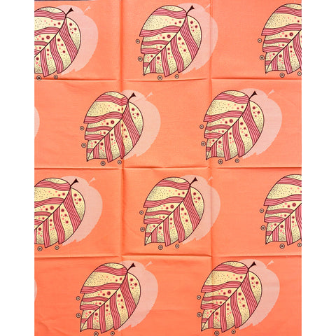 African Print Fabric/ Ankara - Pink, Peach, Brown 'Juliane,' YARD