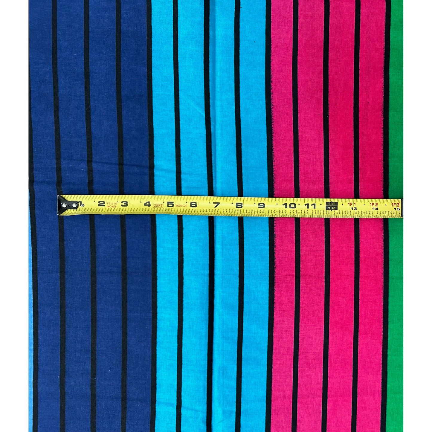 African Print Fabric/ Ankara - Pink, Green, Blue, Yellow 'Ikeja Chromatics', YARD or WHOLESALE