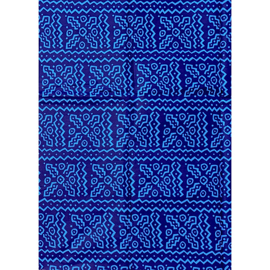 African Print Fabric/ Ankara - Shades of Blue, ‘Adaho Luxe' YARD or WHOLESALE