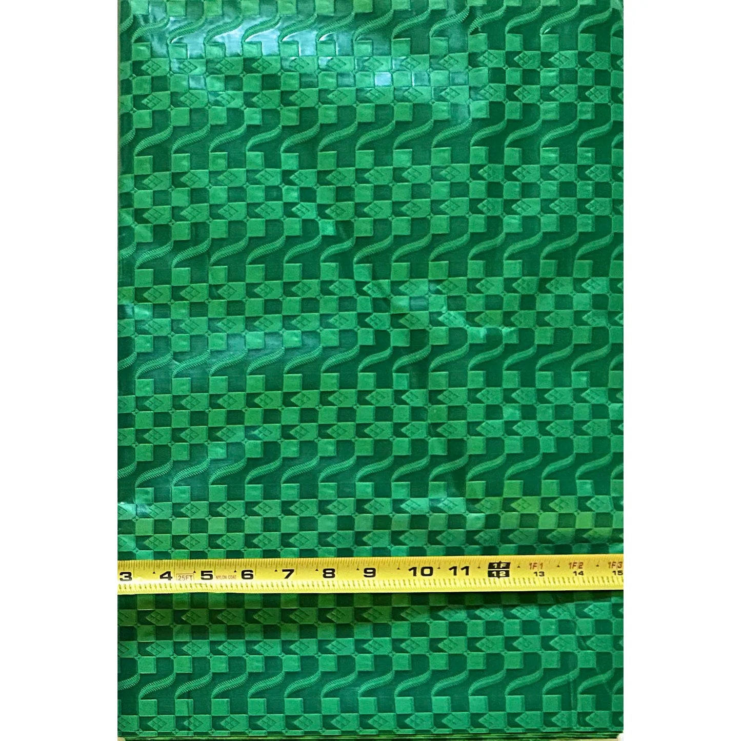 African Bazin (Brocade) Fabric - Gold “Zuberi”, Per Yard