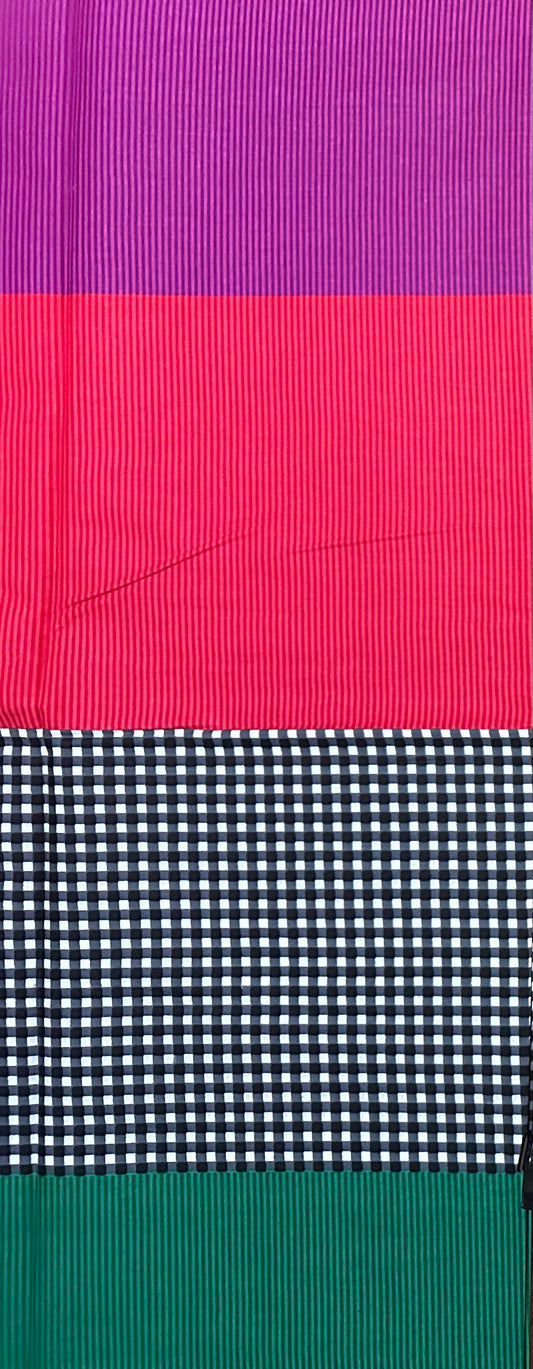 African Print Fabric/ Ankara - Purple, Pink, Green, Grat 'Decatur Detour', YARD or WHOLESALE