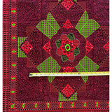 African Print Fabric/ Ankara - Red, Green 'Oyinye Max' Design, YARD or WHOLESALE