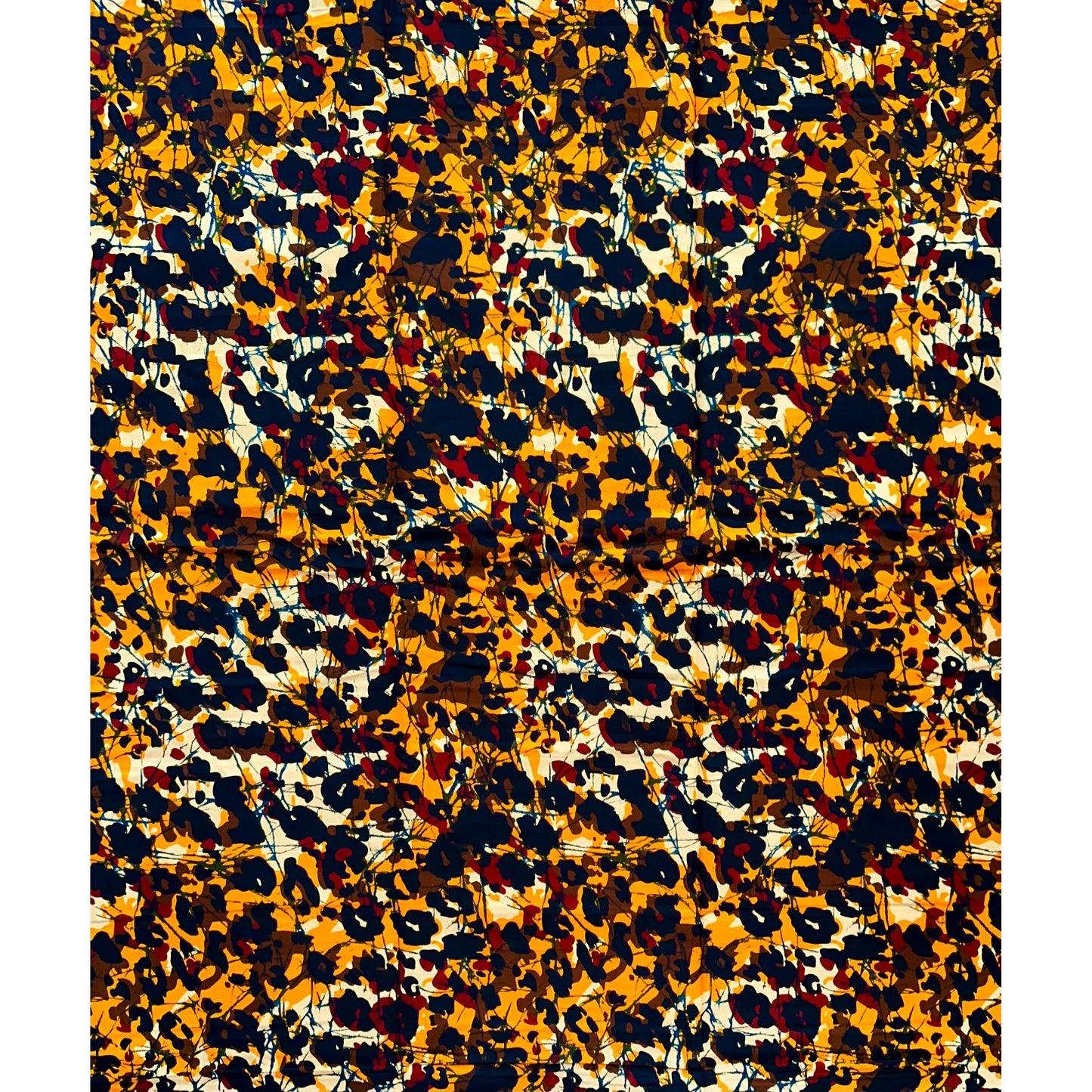 African Print Fabric/ Ankara - Black, Brown, Orange ‘Crazy, Sexy, Cool', YARD or WHOLESALE