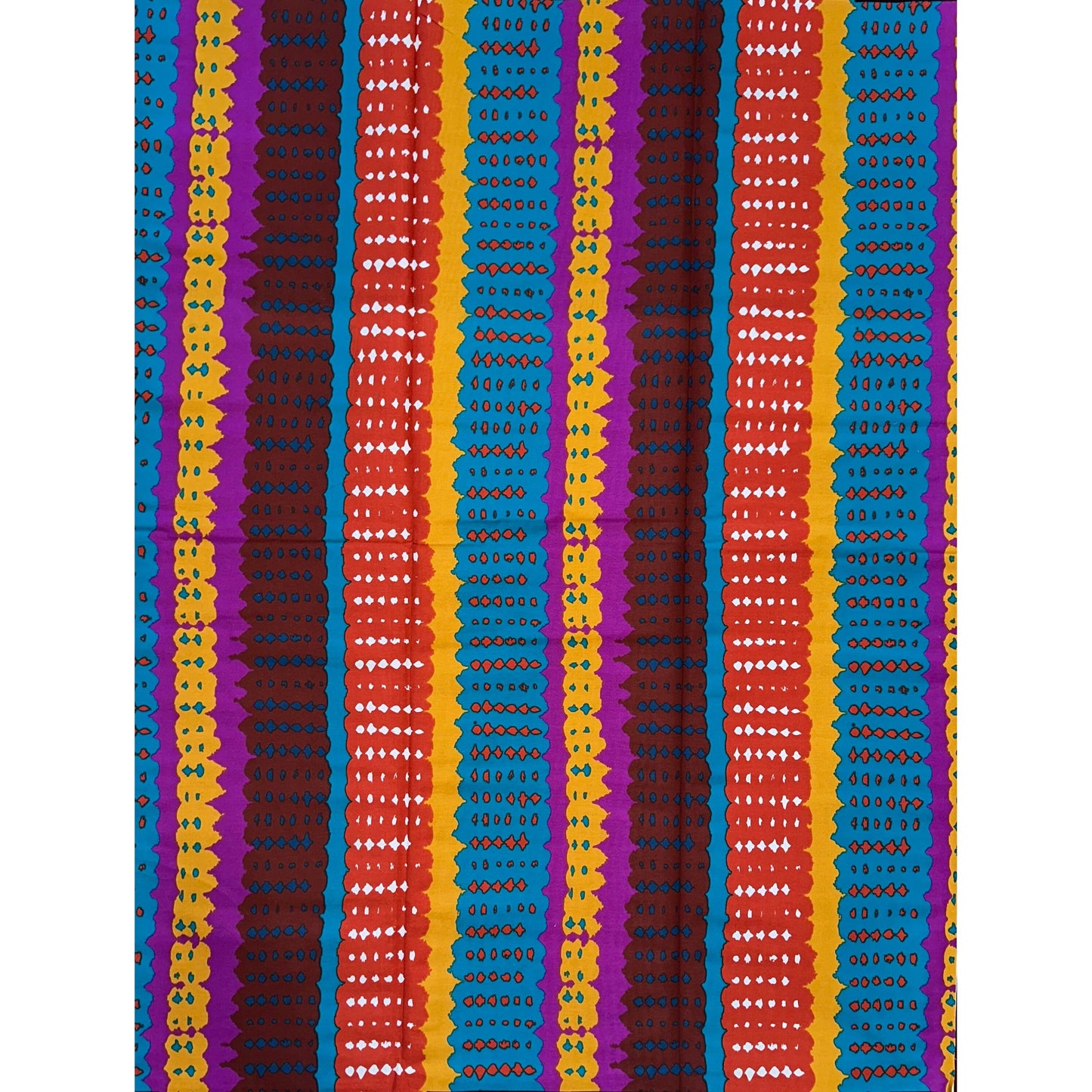 African Fabric/ Ankara - Teal, Gold, Purple, Sienna, Brown ‘Alinia' Design, YARD or WHOLESALE
