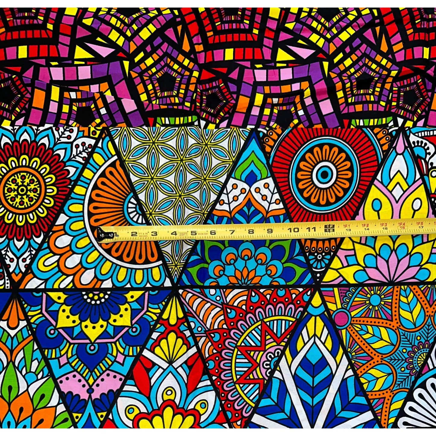 African Print Fabric/Ankara - Multicolored 'Mélange' Design, YARD or WHOLESALE