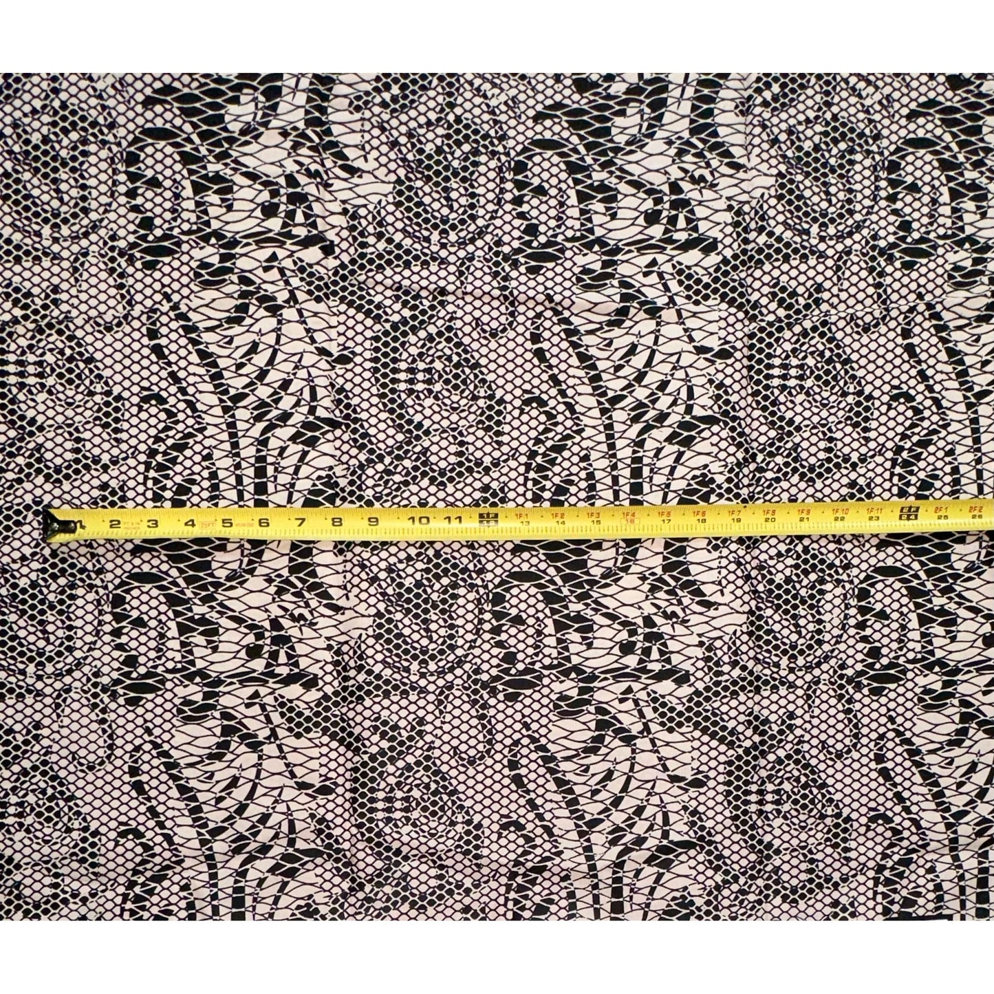 African Print Fabric/ Ankara - Beige, Black "Josette", YARD or WHOLESALE