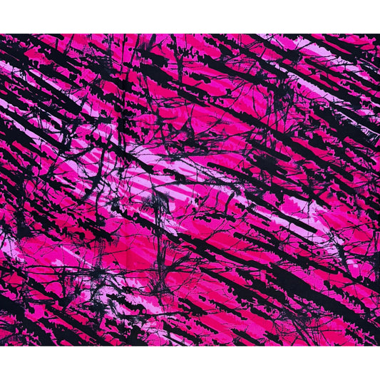 African Print Fabric/ Ankara - Magenta, Pink, Black 'Ashunta' Design, YARD or WHOLESALE