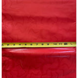 African Bazin (Brocade) Fabric - Red, Per Yard