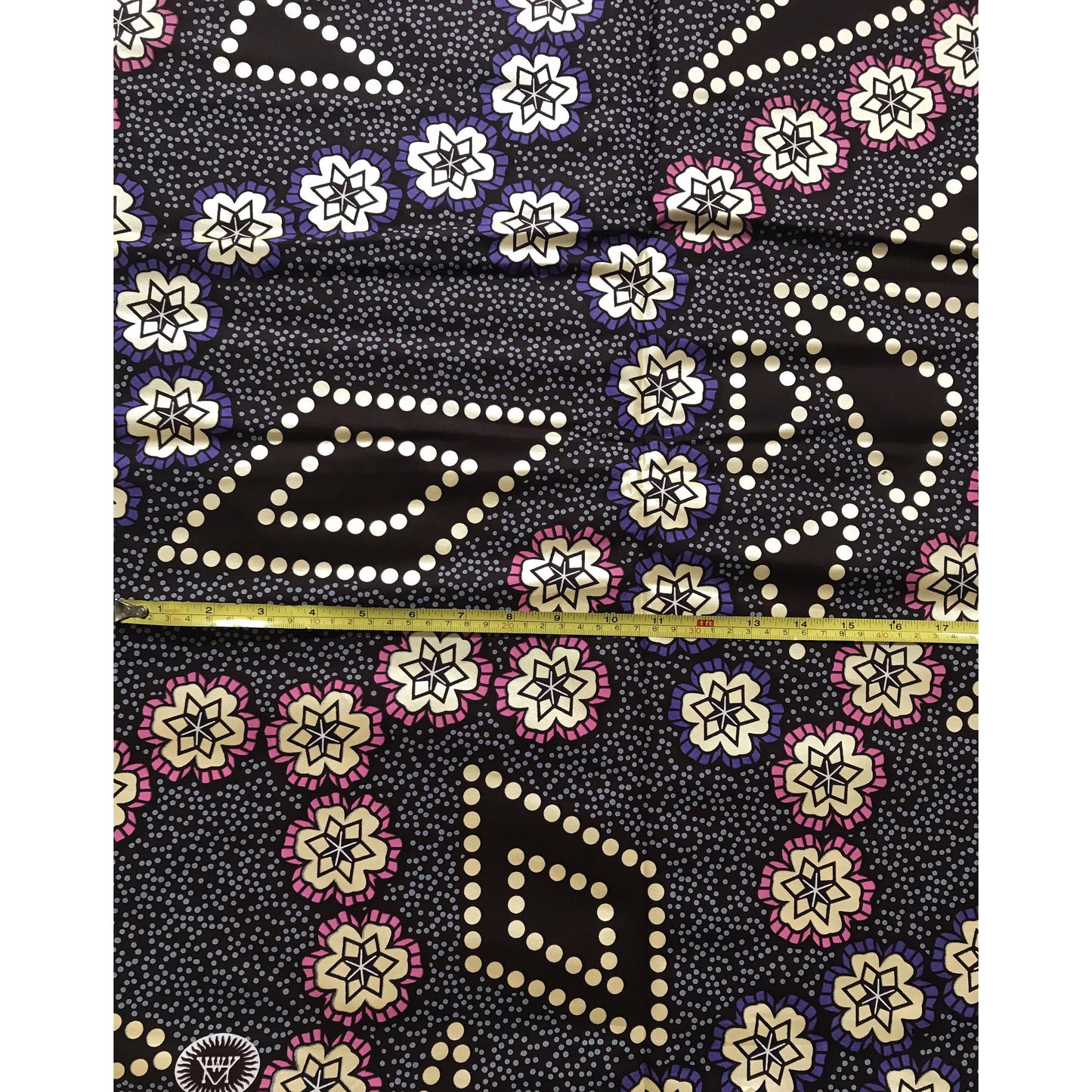 African Print Fabric/ Ankara - Purple, Pink, Brown, Shimmering Gold 'Once Upon A Time' Design, YARD or WHOLESALE