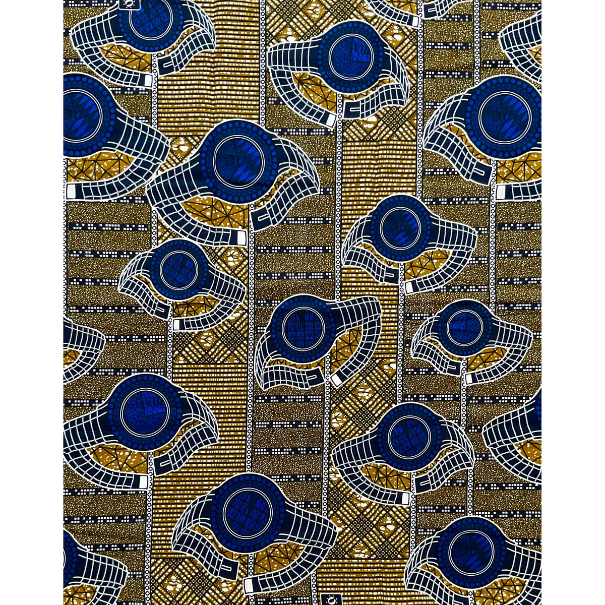 African Print Fabric/ Ankara - Red, Yellow, Blue 'School Days,' YARD o –  House Of Mami Wata