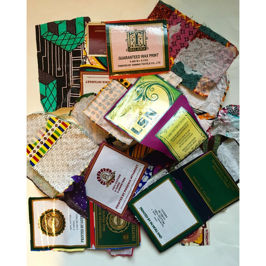 Small Scrap Pieces - African Print Fabric, Choose From 40, 75 or 150 Pieces