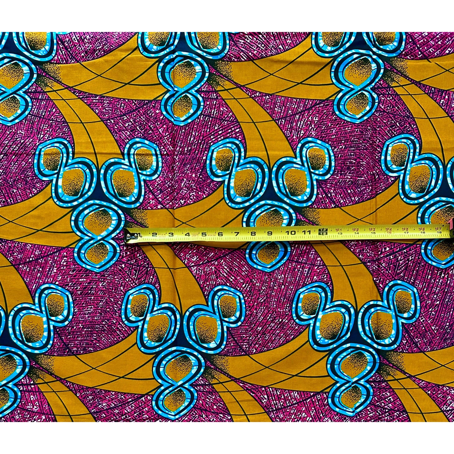 African Print Fabric/ Ankara - Brown, Magenta, Brown 'Amaka 8s' Design, YARD or WHOLESALE
