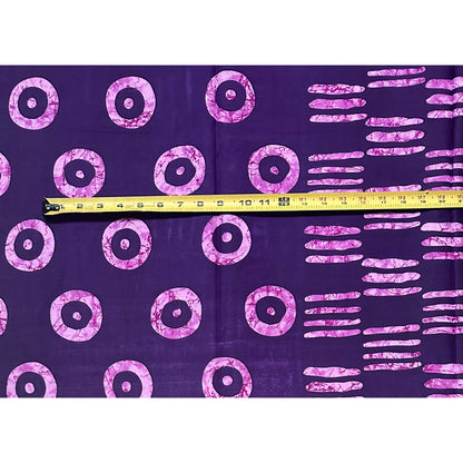 African Print Fabric/ Ankara - Shades of Purple 'Evening Proverbs', YARD or WHOLESALE