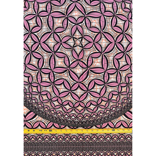 African Print Fabric/Ankara - Shades of Pink "Love + Joy" Design