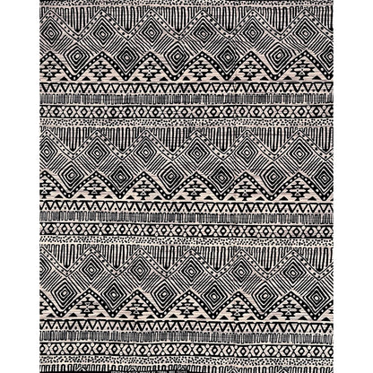 African Print Fabric/ Ankara - Beige, Black 'Essential Story’, YARD or WHOLESALE