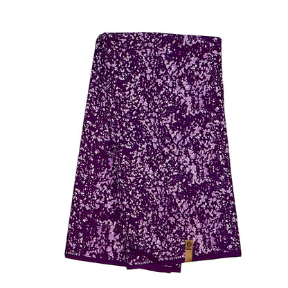African Print Fabric/Ankara - Shades of Purple "Vintage Winehouse" Design, YARD or WHOLESALE