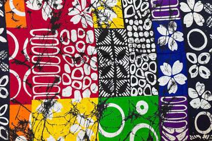 African Print Fabric/ Ankara - Multicolored 'Beautiful Chaos', YARD or WHOLESALE