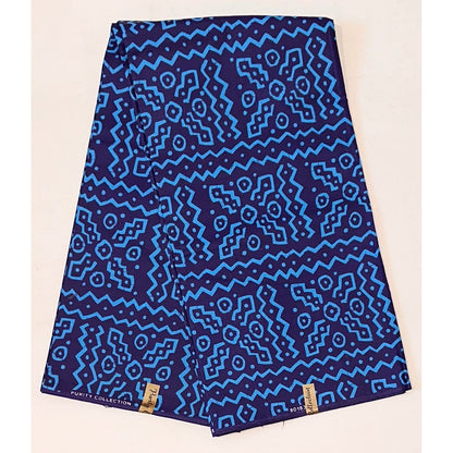 African Print Fabric/ Ankara - Shades of Blue, ‘Adaho Luxe' YARD or WHOLESALE