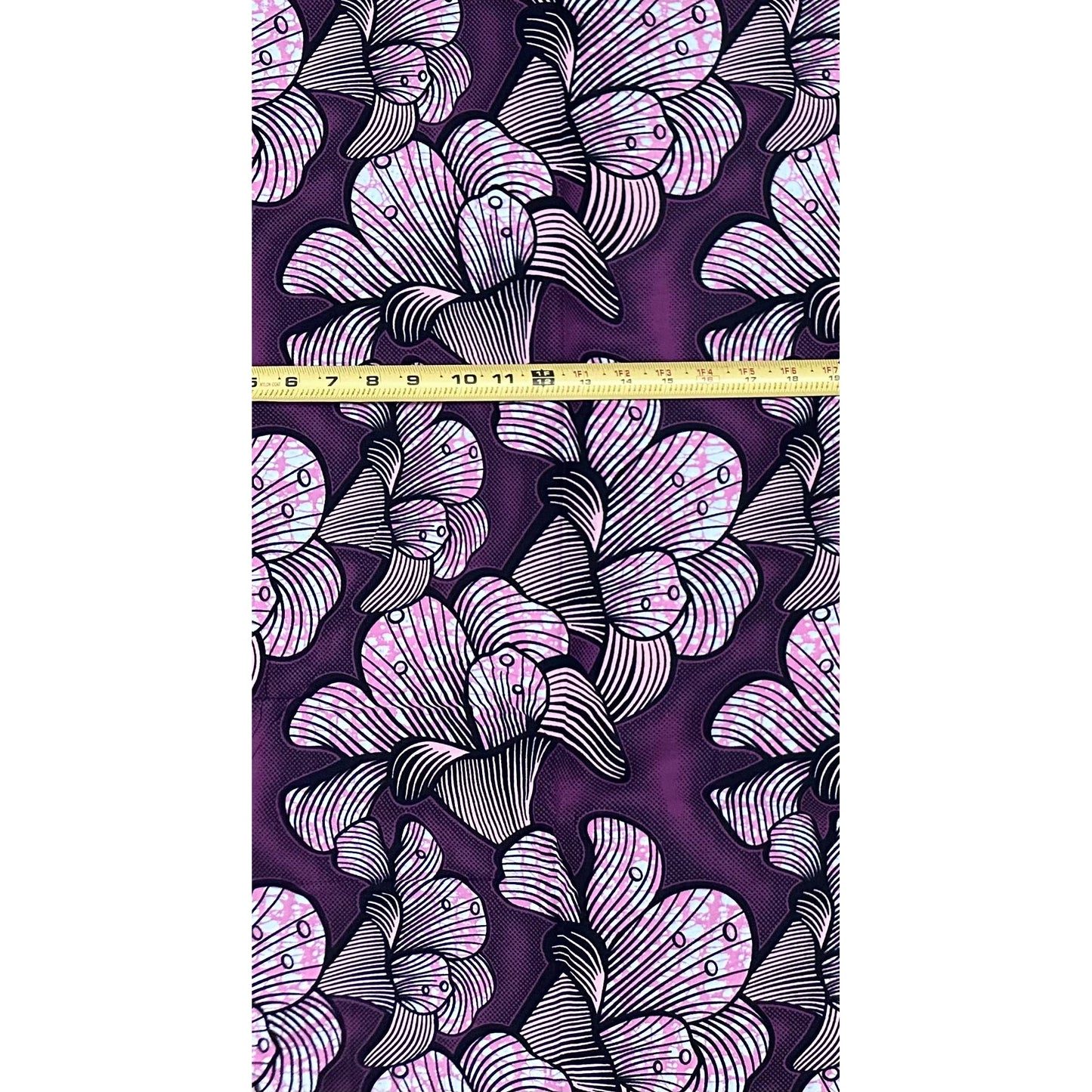 African Print Fabric/Ankara - Pink, Purple "Romance Politics" Design, YARD or WHOLESALE