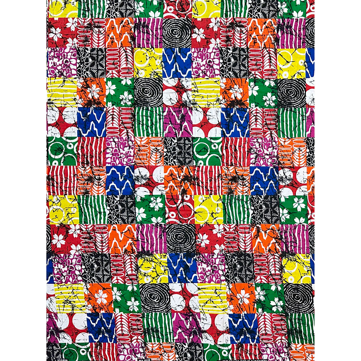 African Print Fabric/ Ankara - Multicolored 'Pieces of Everywhere', YARD or WHOLESALE