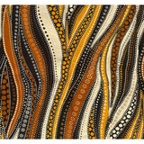 African Print Fabric/Ankara - Shades of Brown, Beige "Soul Song" Design, YARD or WHOLESALE