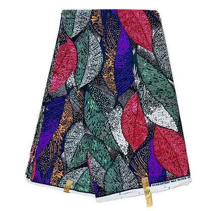African Print Fabric/ Ankara - Multicolored 'Season After Season', YARD or WHOLESALE
