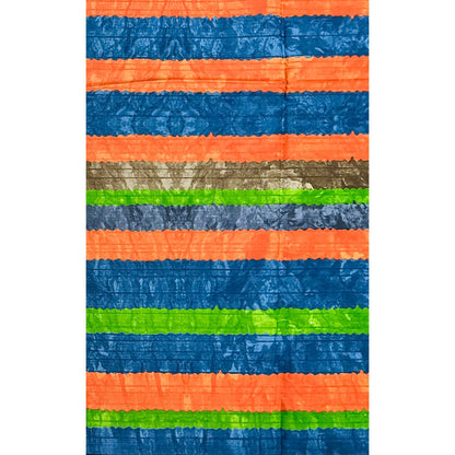African Print Fabric/ Ankara - Orange, Green, Blue, Brown 'Level Up' Design, YARD or WHOLESALE