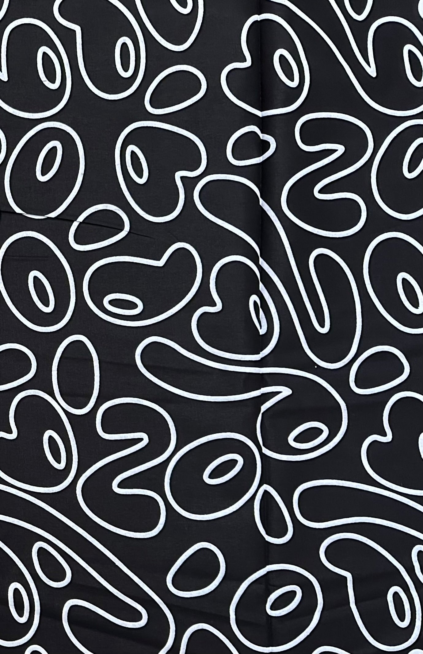 African Print Fabric/ Ankara - Black, White 'Monochrome Mischief', Per Yard or Wholesale