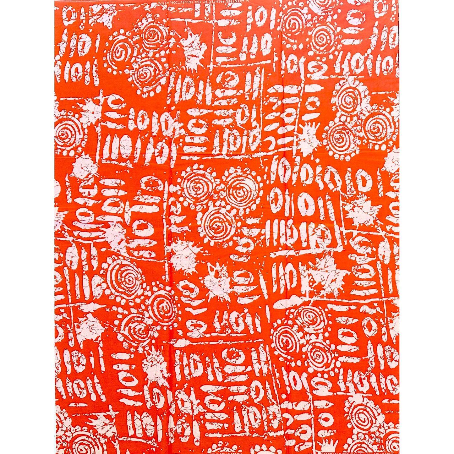 African Print Fabric/ Ankara - Shades of Orange 'Fire Mother Energy', Per Yard or Wholesale