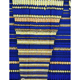 African Print Fabric/ Ankara - Blue, Brown, Yellow 'Duretti Eta'