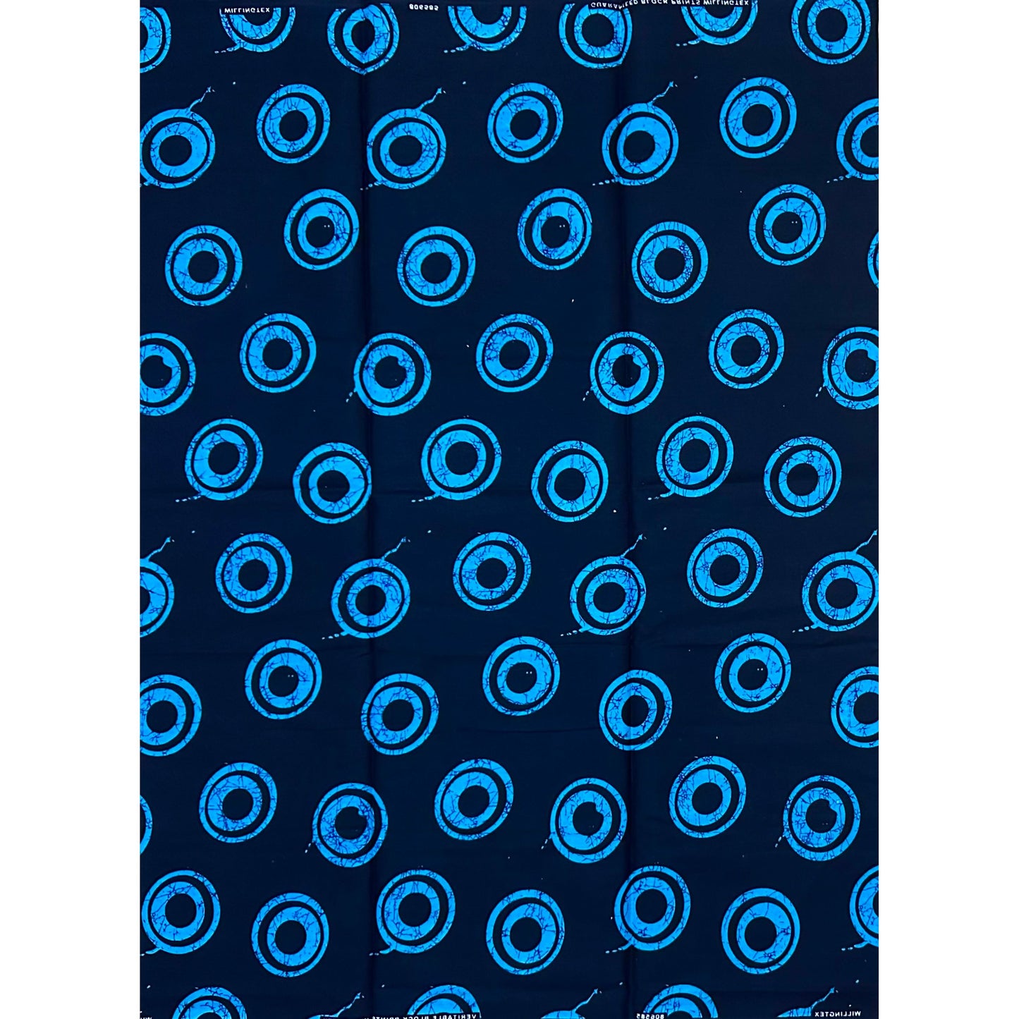 African Print Fabric/ Ankara - Shades of Blue 'The B-Side' Design, Yard or Wholesale