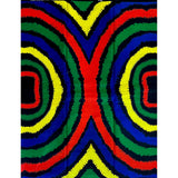 African Print Fabric/ Ankara - Red, Green, Blue, Yellow 'Madiba Reign', YARD OR WHOLESALE