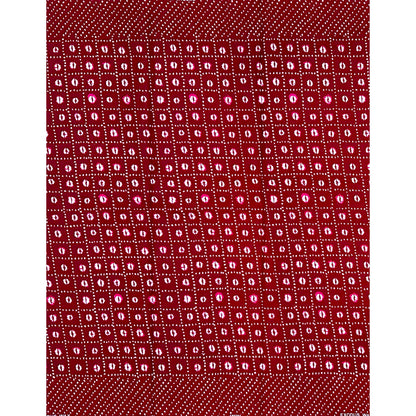 African Print Fabric/ Ankara - Dark Red, White 'Desert Constellation ' Design, YARD or WHOLESALE