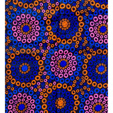 African Print Fabric/ Ankara - Blue, Orange, Pink 'Koko Impact' YARD or WHOLESALE