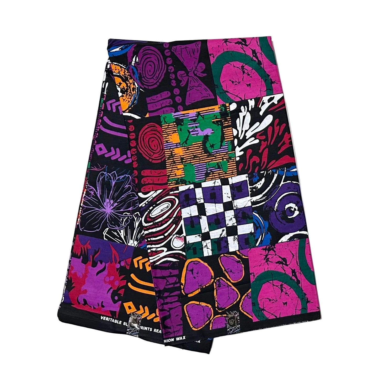 African Print Fabric/ Ankara - Multicolored 'Creative License', YARD or WHOLESALE